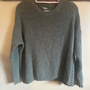 Aerie Textured Knit Sweater in Olive